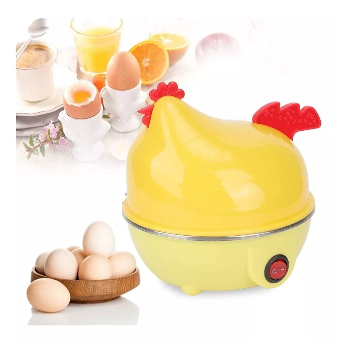 Hervidor Eléctrico de Huevos Gallina – Capacidad 7 Huevos